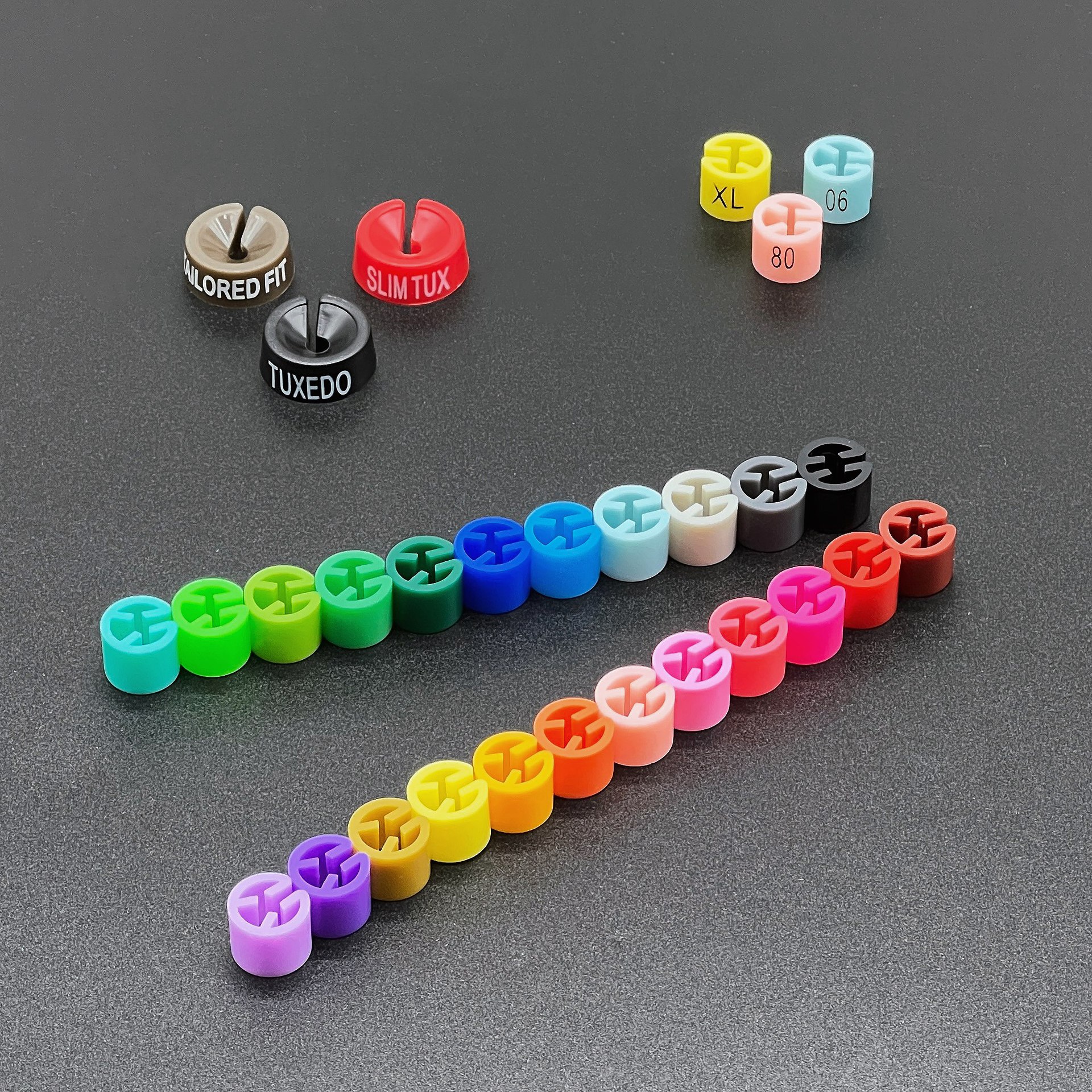 Factory direct blank size buckle printable alphanumeric size label color clothing size circle in stock Amazon