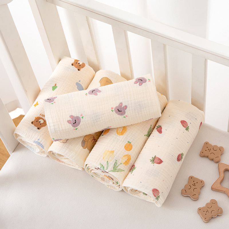 Марлевая обертка для новорожденных, обертка для роддома, чисто хлопковая обертка с мультяшным принтом, солнцезащитная обертка