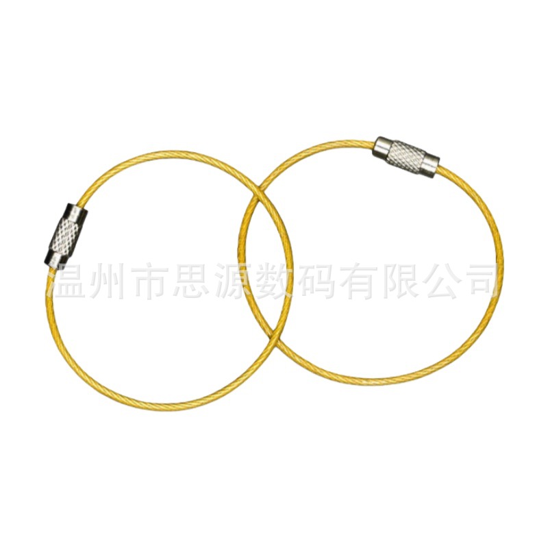 1.5X150мм цветное покрытое нержавеющая сталь проволока брелок металлическое кольцо бирка висячая пряжка стальной замок пряжка