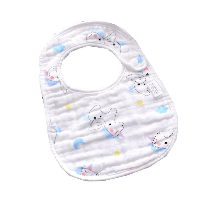 Newborn U-Shaped Bib Baby Bib Anti-Vomiting Eight-Layer Gauze Saliva Towel Absorbent Cotton Gauze Absorbent