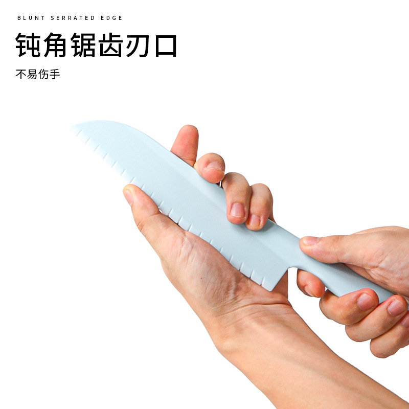 Children's Safety Knife Chopping Board suit kindergarten early education tableware plastic teaching melon and fruit cake knife cutting vegetables does not hurt hands