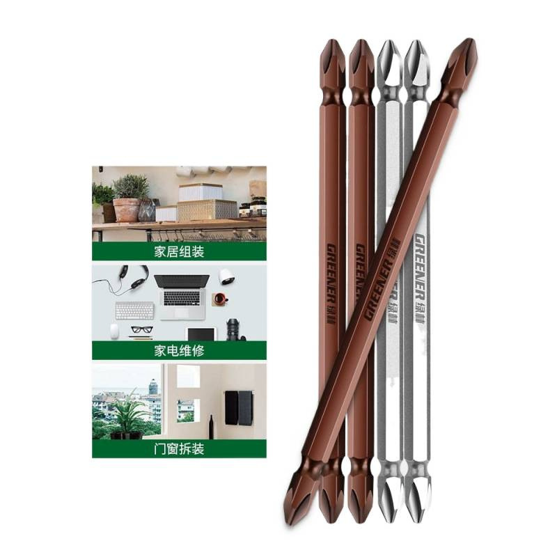 Long Cross Bit Set with Tungsten Steel Electric Screwdriver with Strong Magnet, Electric Drill Bit Set