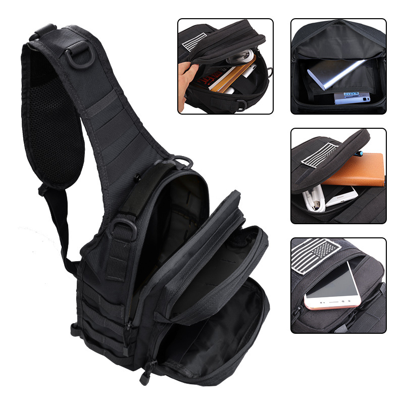 Trendy Brand Fashion Waterproof Saddle Bag Wholesale Oxford Cloth Outdoor Sports Tactical Chest Bag Single Shoulder Crossbody Backpack High-End