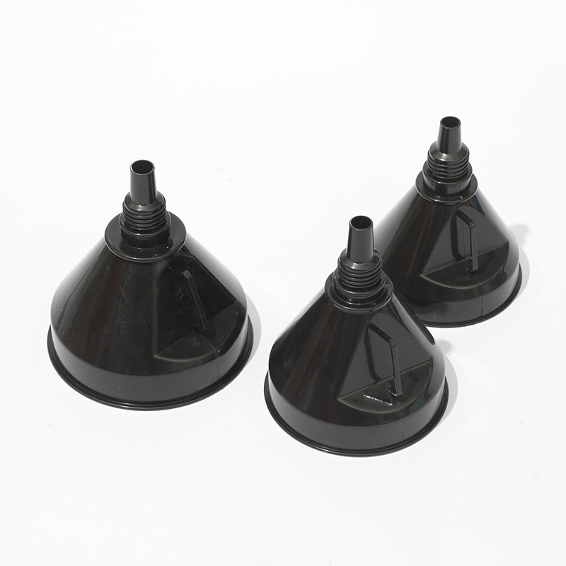 New Thickened Refueling Funnel Black Large, Medium and Small Gasoline Oil Fuel Funnel