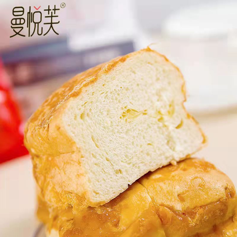 Manyuefu Light Salted meat silk super soft heart-filling bread 100g banana rye flavor sandwich bread for breakfast pastry heart