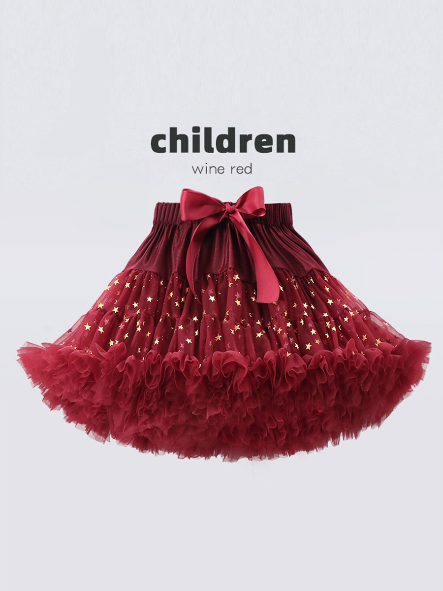 Spring and Summer Tutu Skirt Blue Princess Skirt Christmas Mesh Skirt Children's Clothing Cross-Border Dropshipping Tutu Skirt for Girls