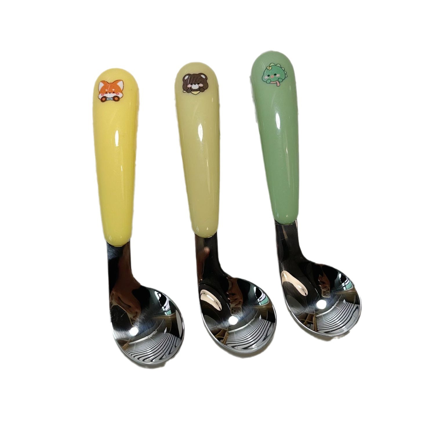 Children's training spoon stainless steel ingot spoon baby spoon baby spoon food grade children's spoon tableware box