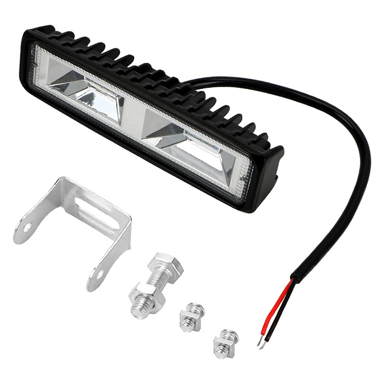 Car motorcycle work light one-line 16LED 48W off-road vehicle spotlight engineering lamp inspection light 12V/24V