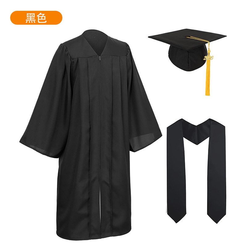 Cross-border woven adult university degree clothing American academic clothing suit graduation ceremony commemorative clothing academic clothing wholesale