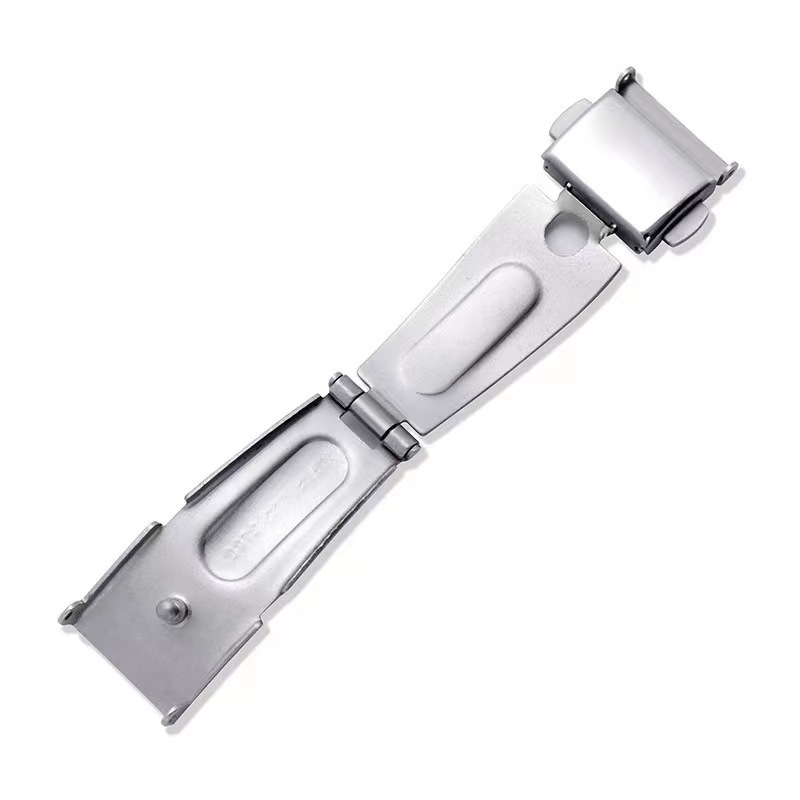 Watch Buckle Accessories Watch Steel Strap Link Buckle Stainless Steel Foldableing Watch Buckle Double Push Watch Strap Buckle Head