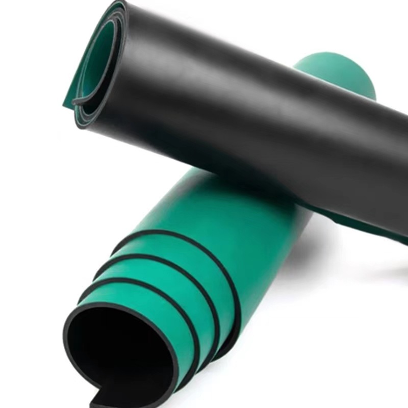 Green Anti-Static Desk Mat, Pvc Material, High Temperature Resistance, Environmentally Friendly, Odorless, Radiation-Proof and Flame-Retardant Rubber Sheet