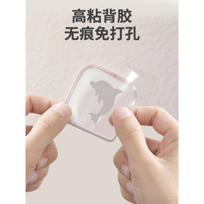 Door Handle Anti-Collision Sticker Silicone Silent Pad Refrigerator Door Sticker Door Stopper Anti-Collision Cabinet Door Particle Wall Sticker
