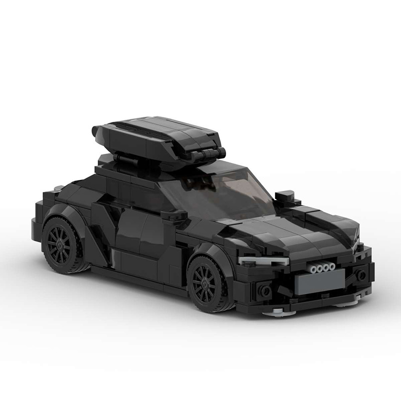 MOC building blocks compatible with Lego Audi RS6 V2 cross-border building blocks assembling racing car speed eight-grid car series