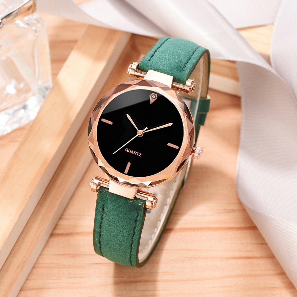 Korean style new fashion foreign trade trend women's casual watch simple belt watch quartz watch bracelet suit women