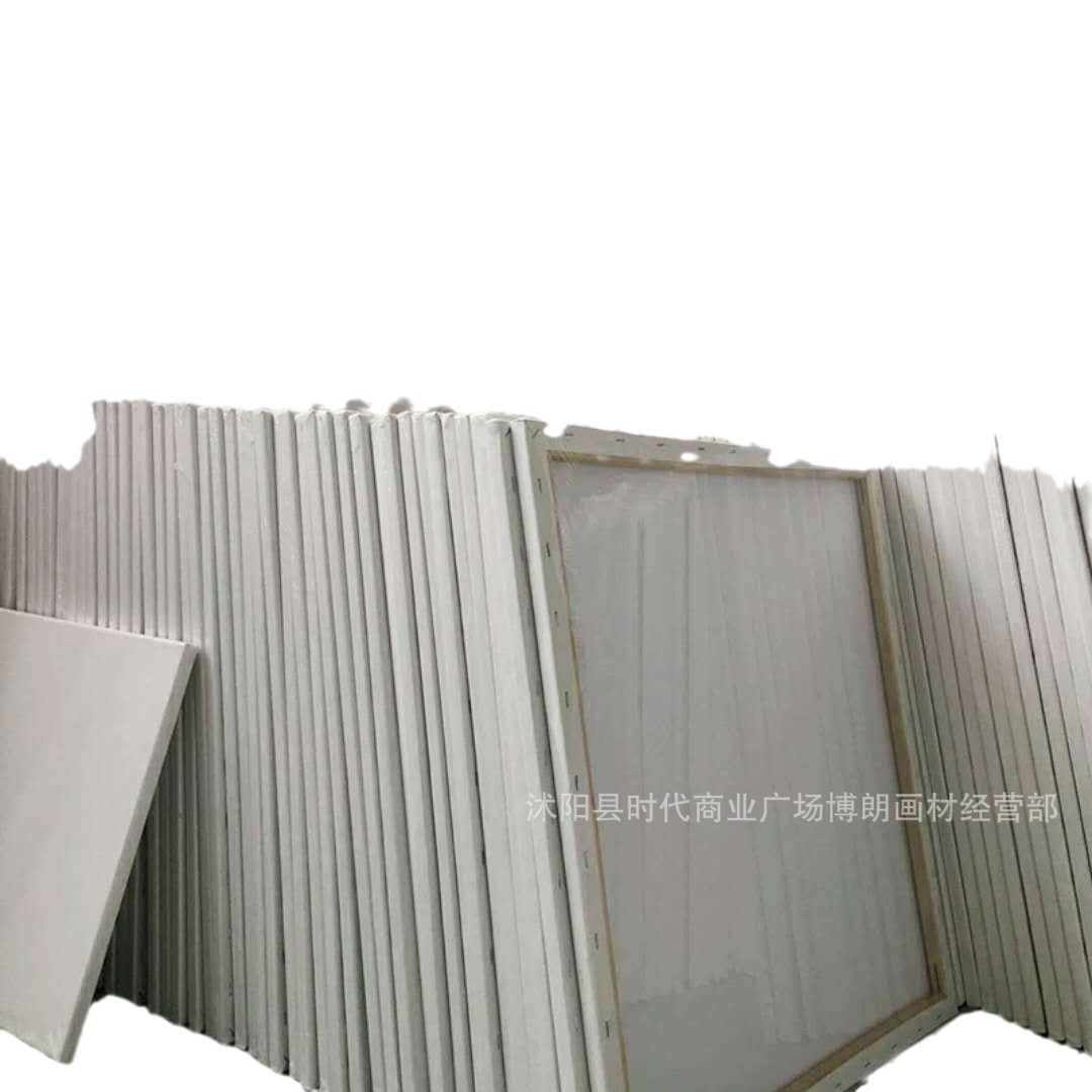 Oil Painting Frame with Canvas Cotton Painting Linen Inner Frame Solid Wood Gouache Acrylic Paint Hand-Painted DIY Oil Painting Board