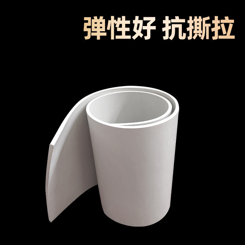 Wholesale White Wear-Resistant Rubber Sheet Sandblasting Room Rubber Mat Acid and Alkali Resistant Table Mat Milky White Vacuum High Elastic Rubber Sheet