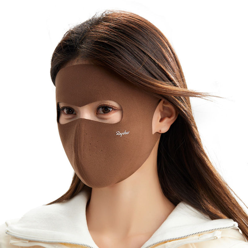 Face-Warming Mask for Women in Autumn and Winter, Full-Face High-Looking Australian Velvet Stereo Windproof, Cold-Proof and Sun-Proof Cycling Mask