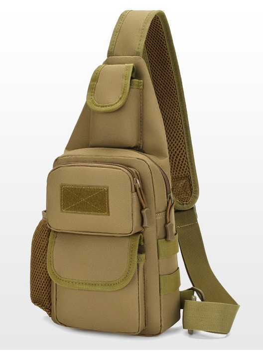 Men's Military Fan Outdoor Travel Multifunctional Tactical Chest Bag High Quality High-Value Camouflage One-Shoulder Cross-Body Backpack