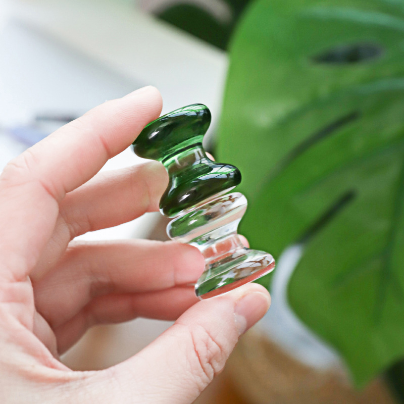 Creative cute semicircle pen holder desktop glass decoration living room desk home color mini pencil holder glass decoration