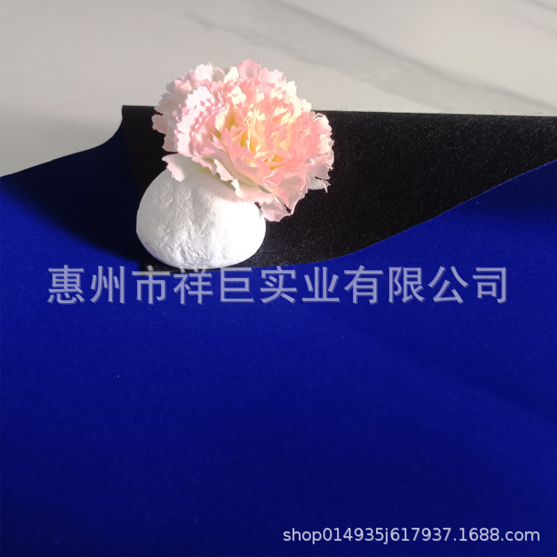 Customized Spunlace Medium Wool Flocking Cloth Textile Adhesive Processing Packaging Showcase Interior Self-Adhesive Flannel Cloth Self-Adhesive Medium Wool