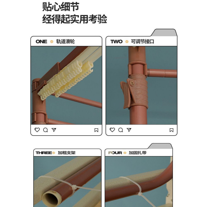 U-Shaped Track Strong Blackout Bed Curtain for Bunk Beds in Student Dormitories, University Curtains, Student Bed Mosquito Net Bracket