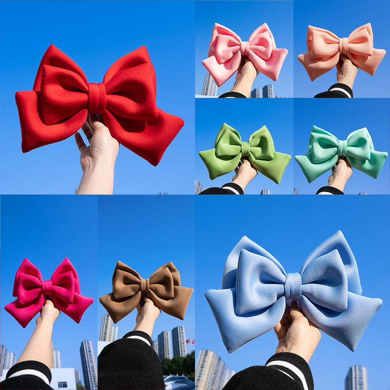 Helmet Decoration Bow Electric Battery Car Accessories Riding Accessories Internet Celebrity Same Style Oversized Trunk Decoration