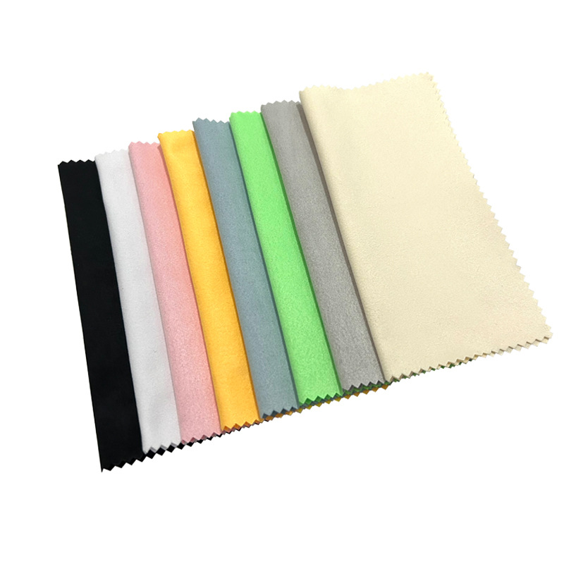 Factory wholesale custom large high-end independent packaging island silk deerskin suede microfiber glasses cloth