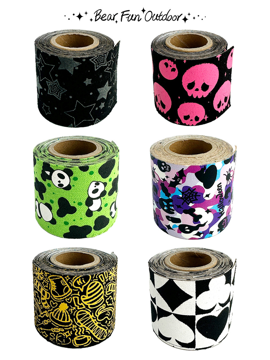 Xiongquye Original Cartoon Illustration Sports Muscle Ski Anti-Freeze Patch Sun Protection Windproof Warm Protective Face Patch Whole Roll