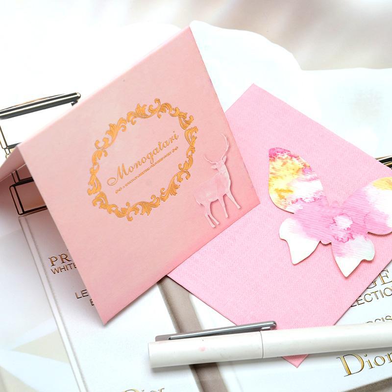 Holiday Greeting Card Gift Hot Stamping Card Ins Style with Envelope Greeting Card Export Greeting Card Birthday Folding Card