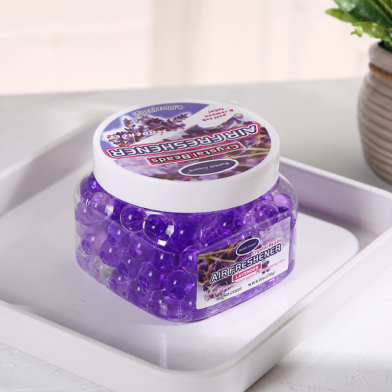 Wholesale new car fragrant beads bathroom household toilet solid deodorant aromatherapy particles Crystal freshener