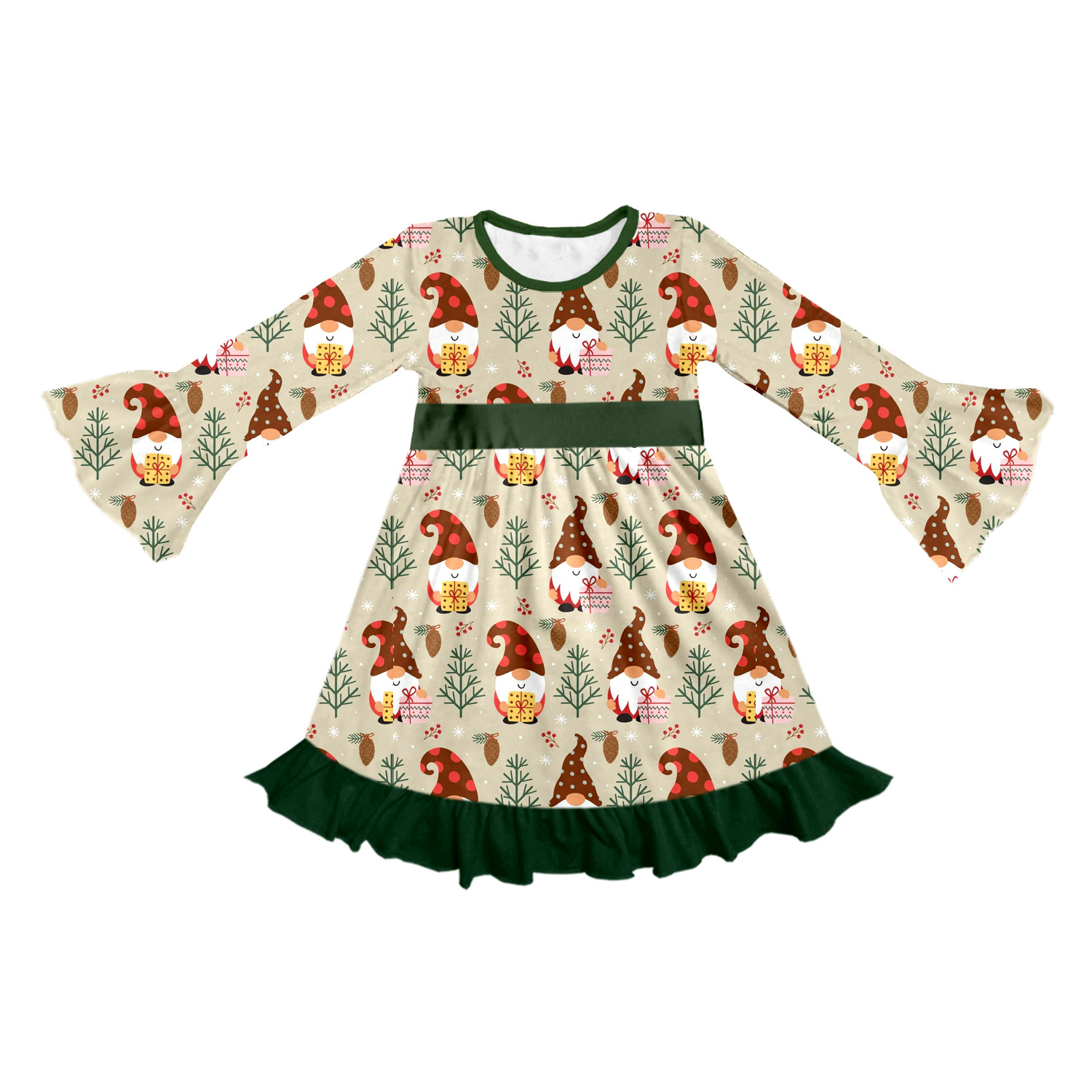 Boutique Foreign Trade Children's Clothing Printed Children's Cute Creative Customized Autumn Nightgown