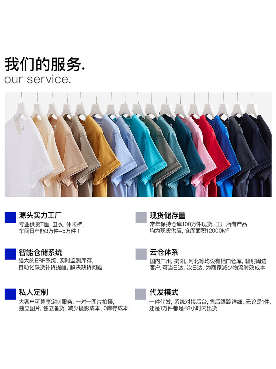 Summer Men's 230g Heavy Cotton Short-sleeved T-shirt Men's Loose Solid Color Base Shirt Fashion Brand T-shirt White Clothes