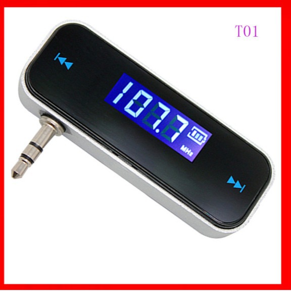 t01 автомобильный FM передатчик универсальный для Apple и Android телефон 3.5mm aux аудио