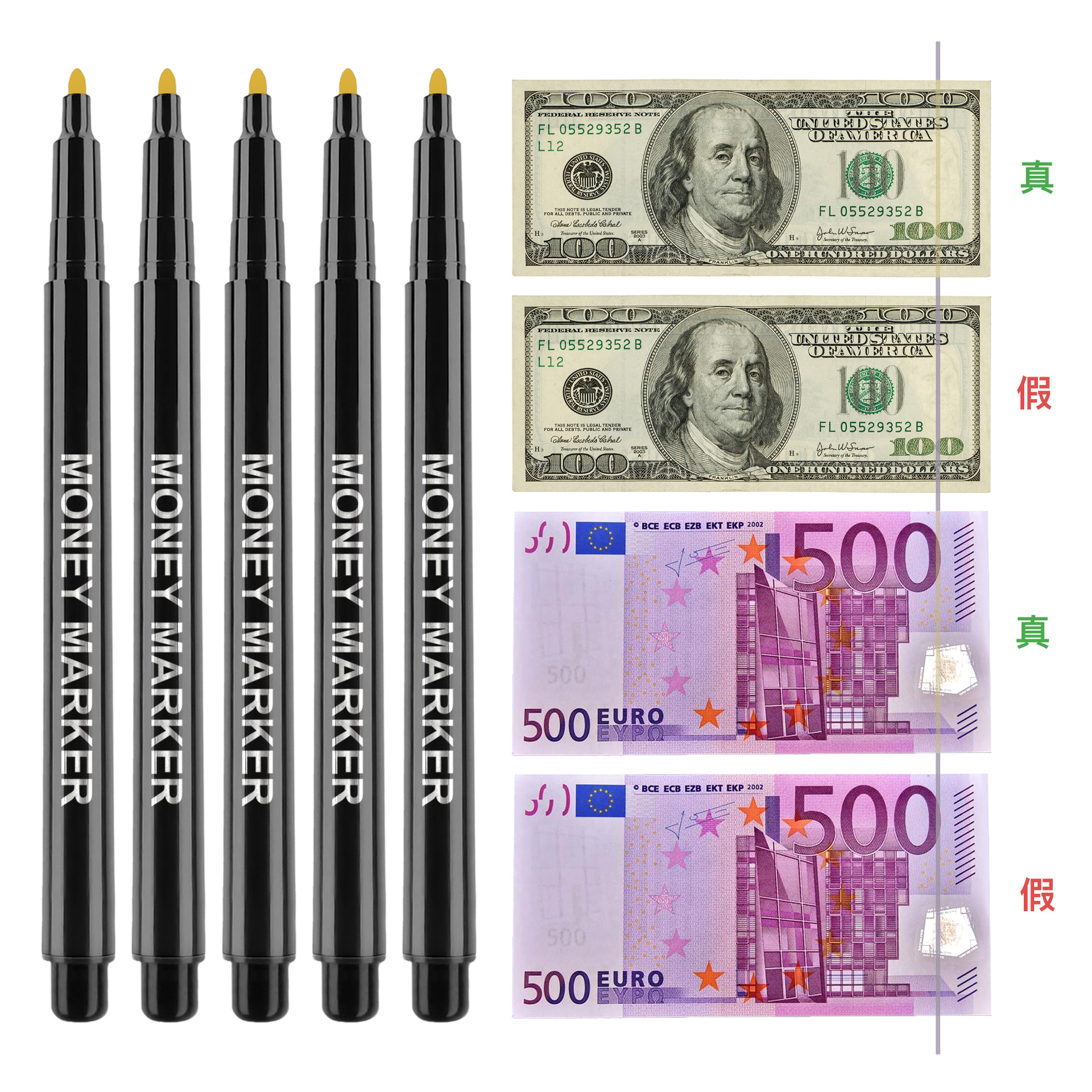 Amazon banknote detector pen water-based banknote detection counterfeit bill detection pen money detector pen