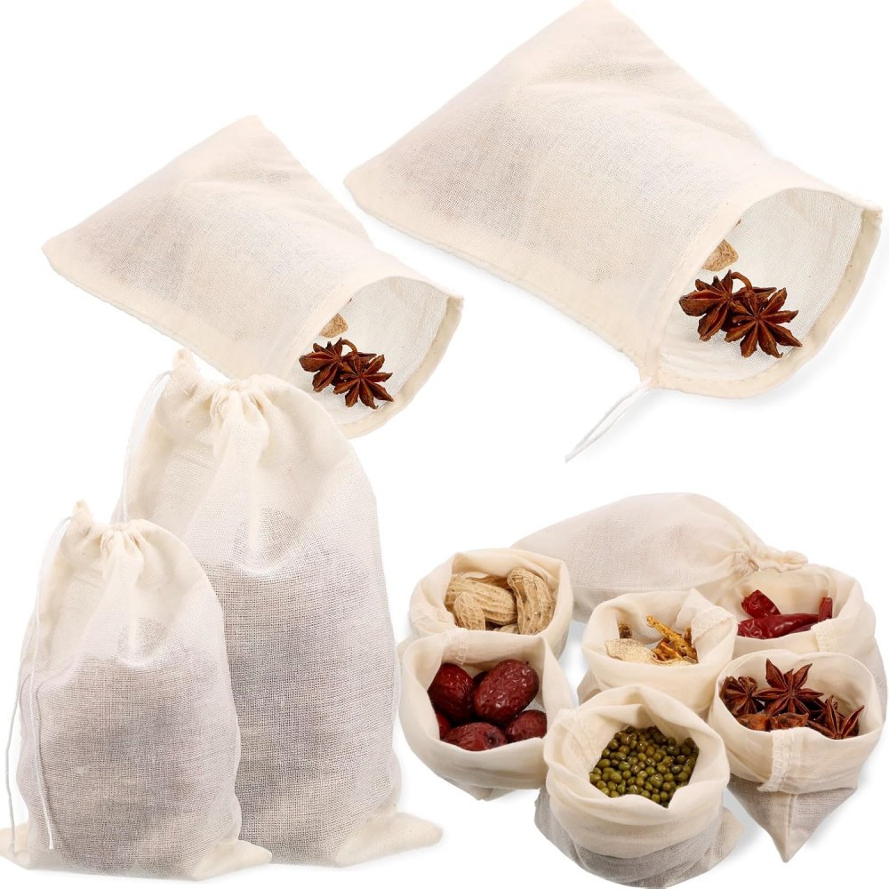 Cross-border cotton yarn bag tea bag filter bag decocting bag seasoning slag bag cotton bag marinated soup bag