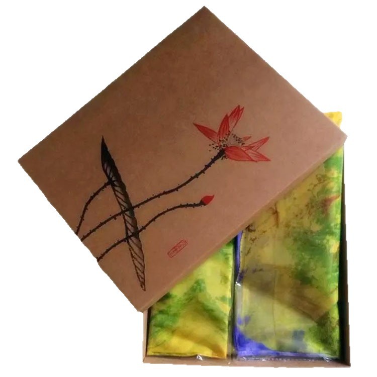 New Scarf Gift Box, Silk Scarf Gift Box, Silk Boutique Gift Box, Heaven and Earth Cover Gift Box, Wool Scarf Hard Gift Box