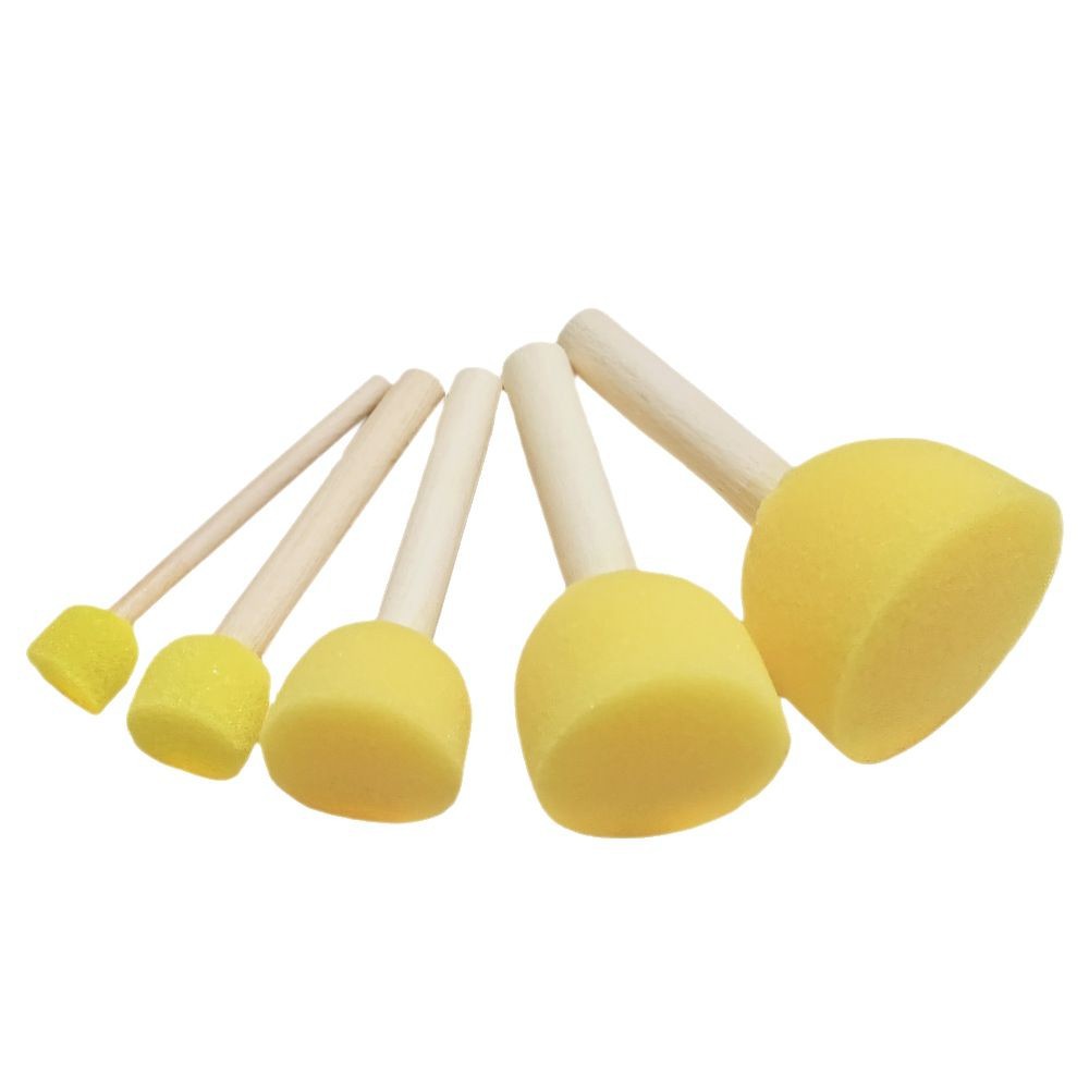 Cross-border painting sponge seal art painting graffiti tools kindergarten children DIY rubbings sponge brush