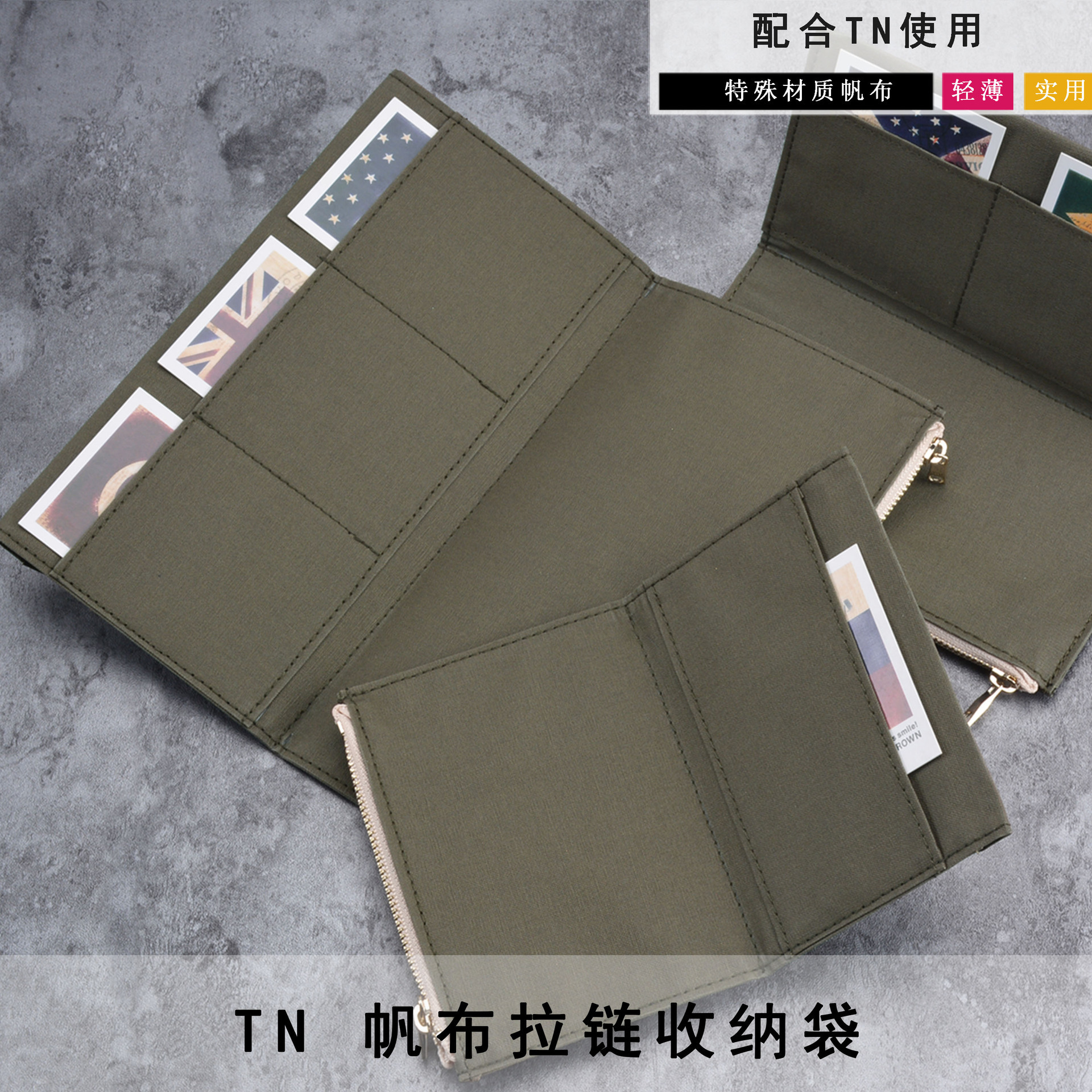 Original Traveler's Notebook Planner Traveler& # 39's Factory Tn Paper Zipper Bag