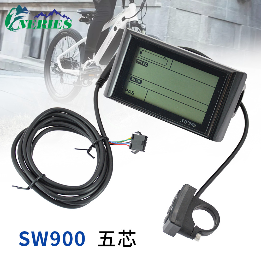 Электрический транспортный SW900Lcd LCD дисплей данных 5-ядровый набор аксессуаров для модификации велосипеда 24-72V