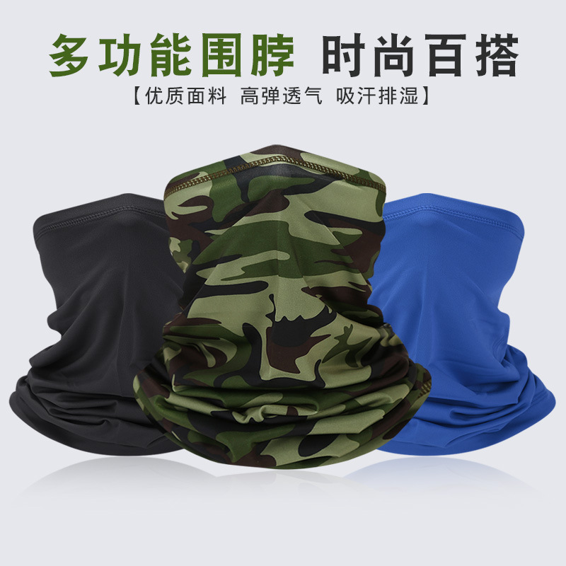 Летний дышащий солнцезащитный шарф из льняного шелка для outdoor, магический хип-хоп воротник, маска для велоспорта