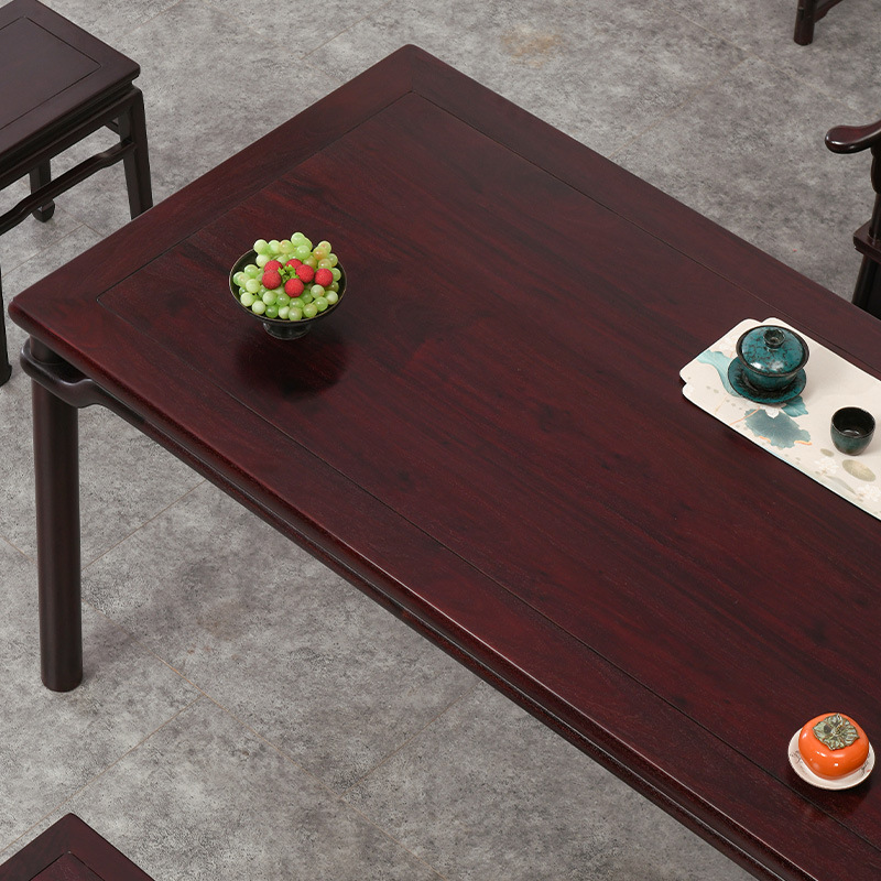 German 2026 New Model Manufacturer African Rosewood Tea Table Zambian Blood Sandalwood Tea Table New Chinese Style Wang Shixiang Dry Brewing