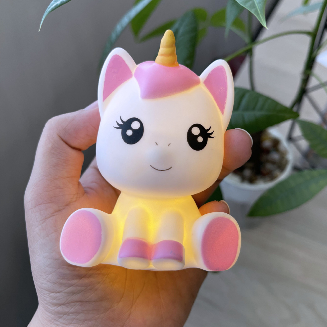 Cross-Border Vinyl Cartoon Panda Puppy Pony Night Light Gift Birthday Cake Decoration Ornaments Shoe Pendant Wholesale