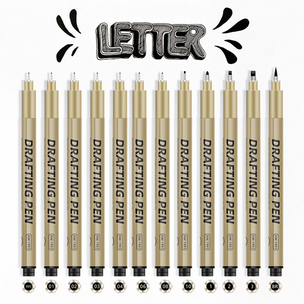 Набор игл Sakura для рисования специальная ручка ручной работы для студентов водостойкая и быстро сохнущая