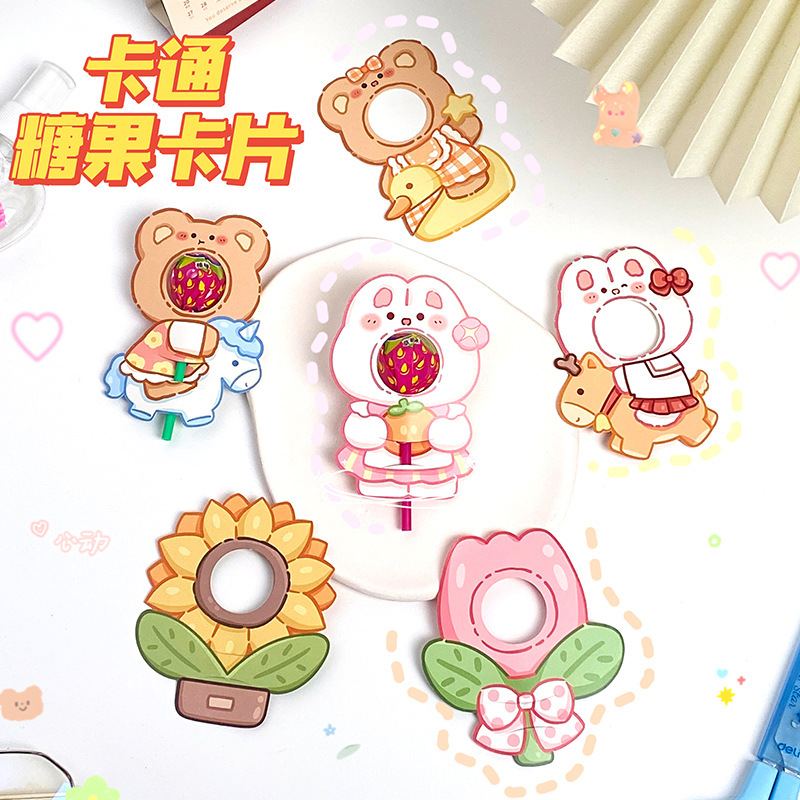 Рождественская миленькая карточка с мультяшным рисунком для детей, декоративная карточка для леденцов, креативная карточка для DIY