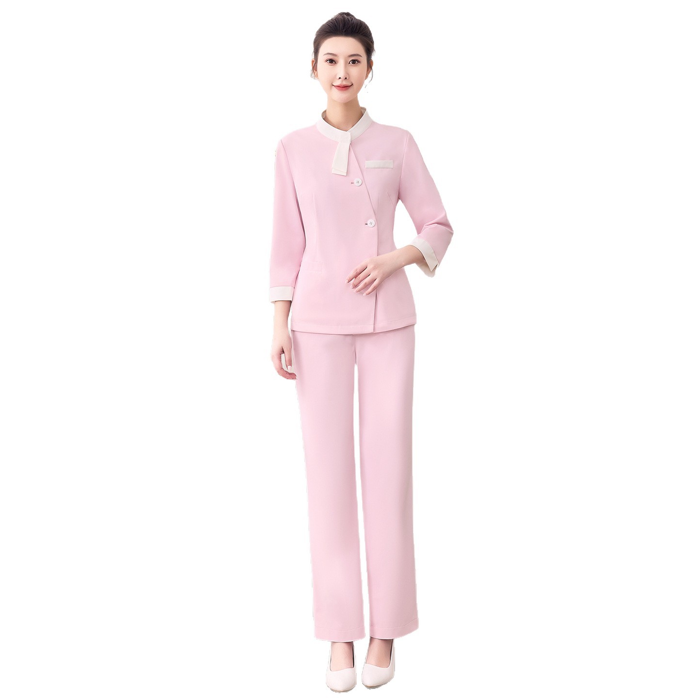 Xiangchunniao Autumn and Winter Medical Beauty Front Desk Reception Classy Suit Female Beauty Salon Skin Management Beautician Work Clothes