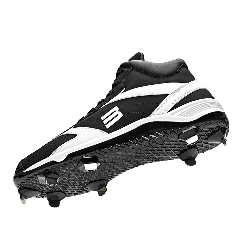 Baseball Shoes for Men and Women, Professional Sports Shoes for Cross-Border Non-Slip Steel Spikes, Hard-Soled Rubber Running Training Softball Shoes
