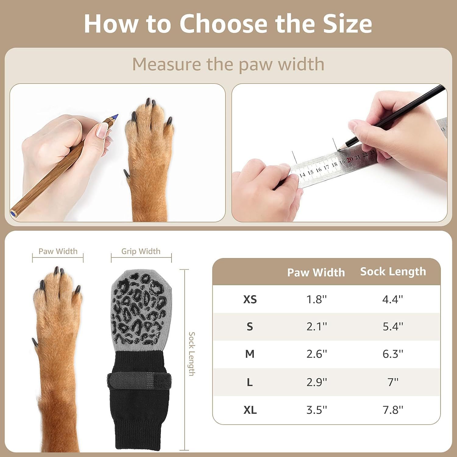 Cross Border Leopard Print Pet Socks Waterproof Non-Slip Dog Socks Outdoor Small and Medium Dog Foot Cover Christmas Dog Socks Socks Cover