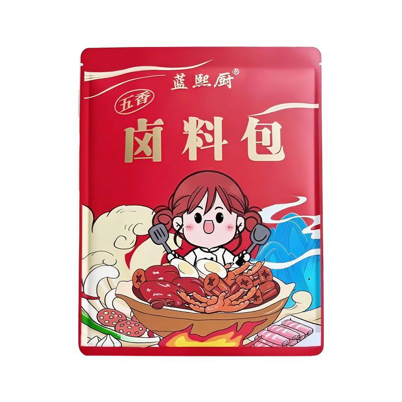 Five-Spice Marinade Pack for Braised Vegetables and Meat, Home-Use Stew for Pork Trotters, Beef, Duck Neck, Duck Products, Commercial Seasoning, Fragrant Braised Meat Pack