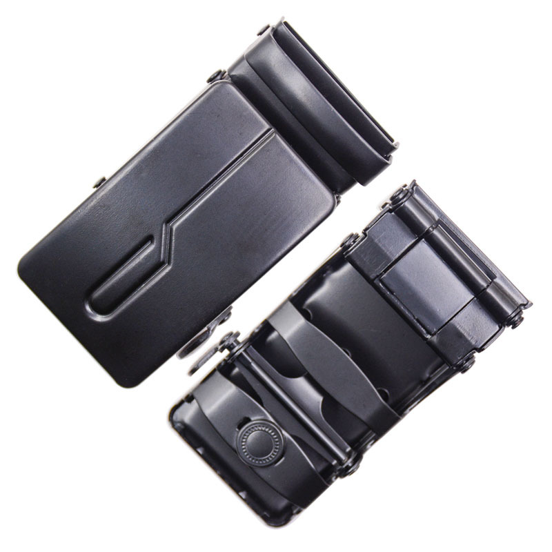 Автоматическая пряжка черного цвета для мужчин, бизнес-стиль, легкая пряжка для повседневного использования