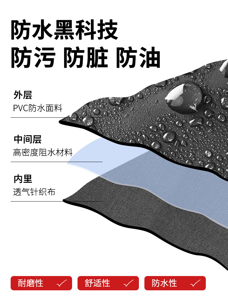 Yuduo Laundry Pants Half-body Waterproof Suit Men's Rain Pants with Rain Shoes One-piece Leather Fork Reservoir Thickened Factory Outlet